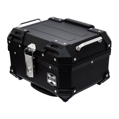 Baxic Extra Small (23L) Black | Lightweight Aluminum-Style Plastic Motorcycle Top Box