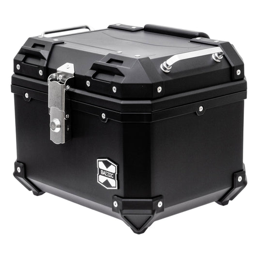 Baxic Small (35L) Black | Lightweight Aluminum-Style Plastic Motorcycle Top Box