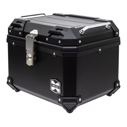 Baxic Medium (45L) Black | Lightweight Aluminum-Style Plastic Motorcycle Top Box