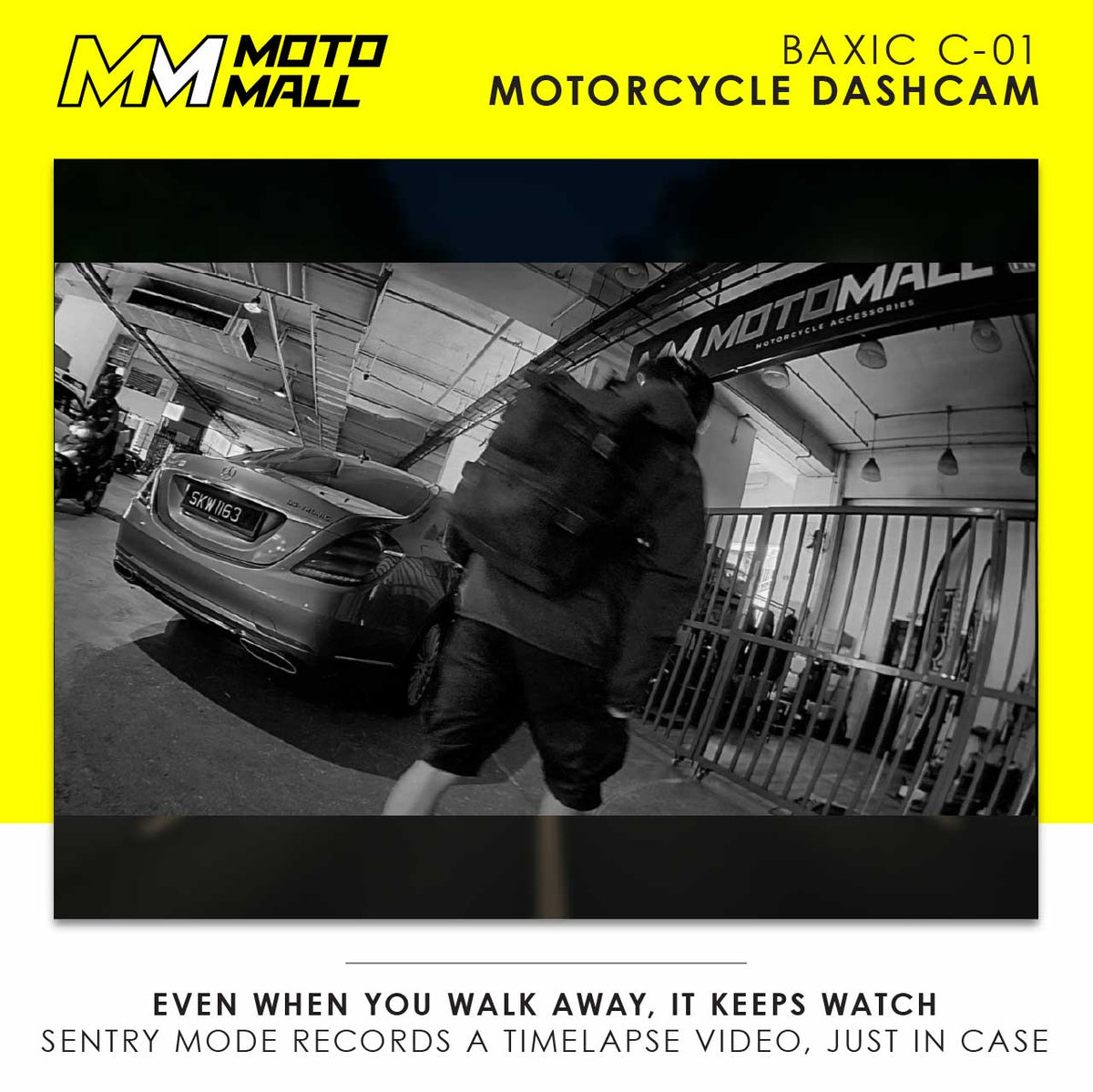Baxic C-01 Front & Rear Screenless Motorcycle Dashcam