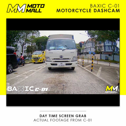 Baxic C-01 Front & Rear Screenless Motorcycle Dashcam
