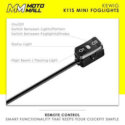 Kewig K11S Small Mini LED Fog Lights System