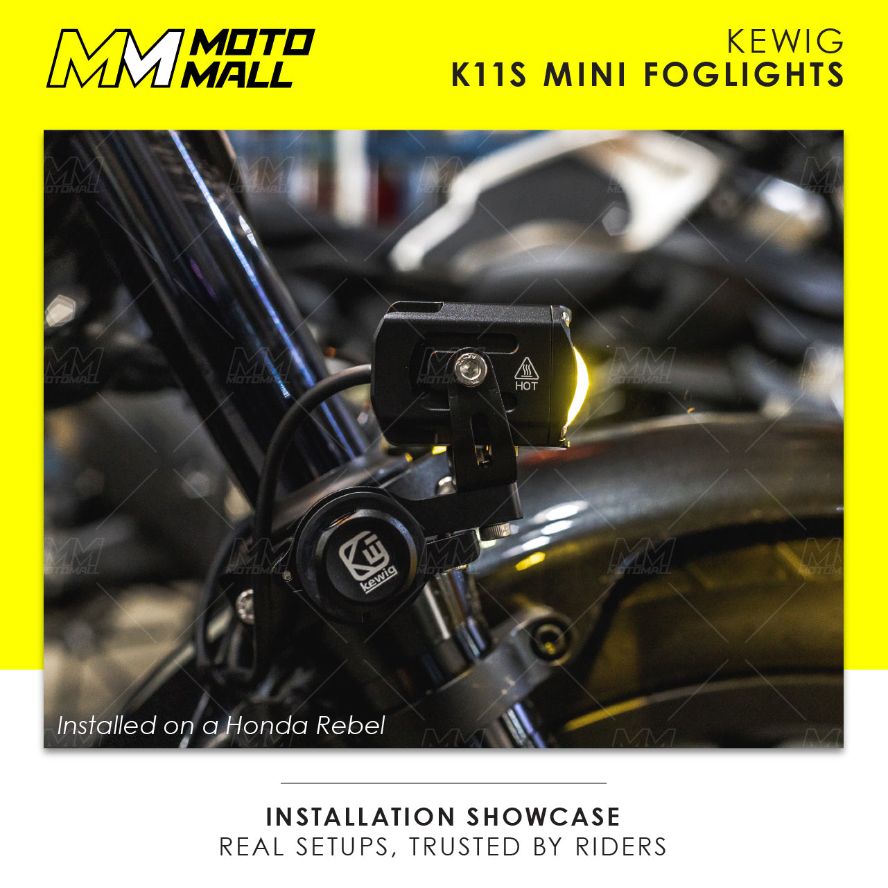 Kewig K11S Small Mini LED Fog Lights System