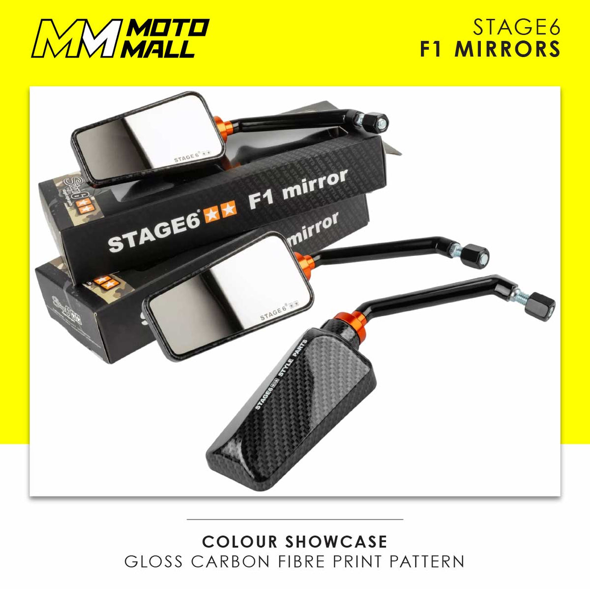 Stage6 F1 Motorcycle Mirrors