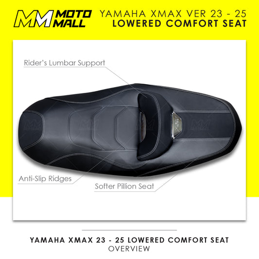 Yamaha XMax 2022- Lowered Comfort Aftermarket Seat
